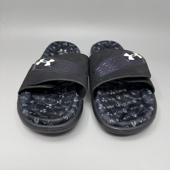 Under Armour Sandals Mens Size 10 Mercenary Casual Slip On Slide  Black main image 7